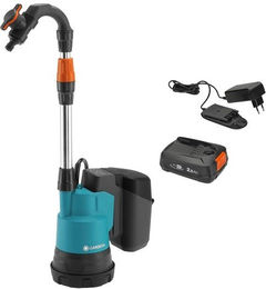 Produktbild von GARDENA Akku-Regenfasspumpe 2000/2 18V P4A Ready-To-Use Set