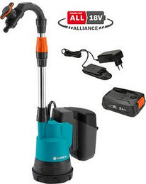 GARDENA Akku-Regenfasspumpe 2000/2 18V P4A Ready-To-Use Set – Bild 1 von 3