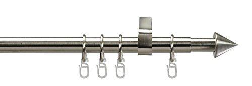 Produktbild von Gardinenstange - Kegel 130 - 240 cm ausziehbar,ø 20 mm edelstahl-optik