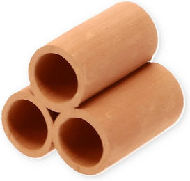 Produktbild von GarPet Aquariendeko Pyramide 3er Garnelenröhre aus Ton - 1 Stk.