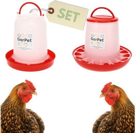 GarPet Futterspender Futterautomat Hühner + Hühnertränke im Set – Bild 1 von 5