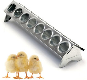 Produktbild von GarPet Futterspender Metall mit Fressgitter für Küken und Geflügel
