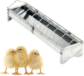 Produktbild von GarPet Futterspender Metall mit Fressgitter für Küken und Geflügel