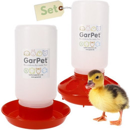 Produktbild von GarPet Geflügel Futterspender und Tränke Set - 1 Set