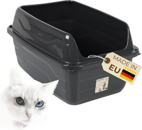 Produktbild von GarPet Katzentoilette Offene Katzentoilette mit hohem Rand – XXL Schalentoilette extra hoch
