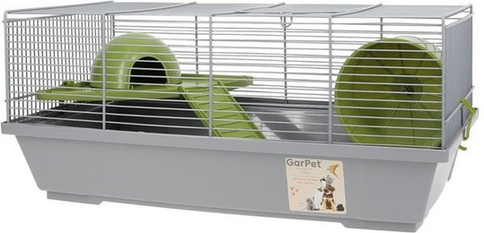 Produktbild von GarPet Kleintierkäfig mit Laufrad, Haus, Etage und Rampe