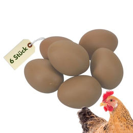 Produktbild von GarPet Nistkasten mit 6 künstlichen Nesteiern für Hühner