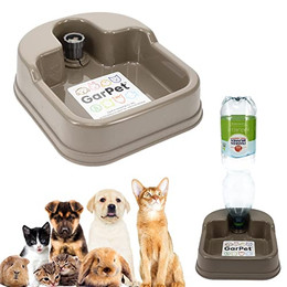 Produktbild von GarPet Reisenapf Wasserspender PET Flasche für Hunde, Katzen und Kleintiere - 0,5 l