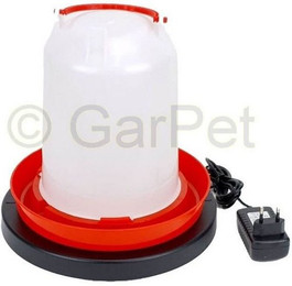 Produktbild von GarPet Wasserspender Geflügeltränke mit Tränkenwärmer Heizplatte - 0,75 l