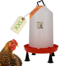 Produktbild von GarPet Wasserspender Hühnertränke mit Standfüßen XXL 15 Liter - 15 l
