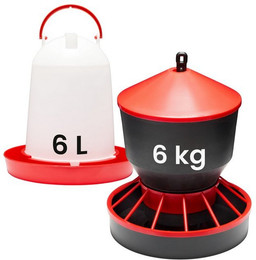 Produktbild von Garronda Futterspender Set Hühnertränke und Futterautomat