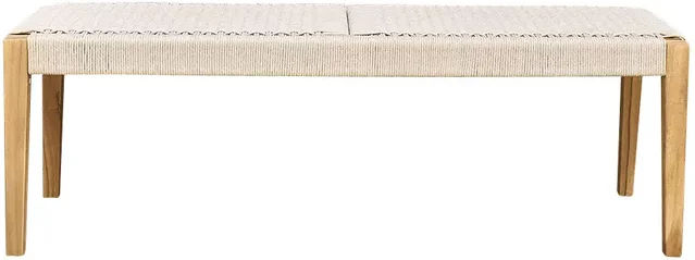 Produktbild von Gartenbank aus Teakholz und Seil Wilsa Garden Calvi