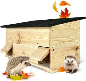 Produktbild von gartenetage Igelhaus Igelfutterhaus mit zwei Eingängen