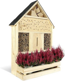 Produktbild von gartenetage Insektenhotel mit Pflanzenbalkon und Schieferdach