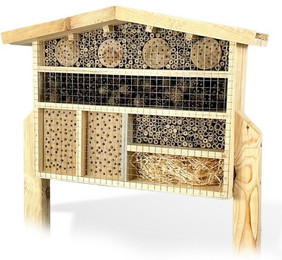 Produktbild von gartenetage Insektenhotel XXL Insektenchalet aus Massivholz