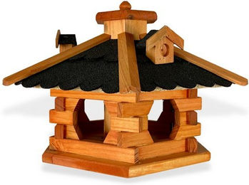 Produktbild von gartenetage Vogelhaus Futterhaus für Vögel mit Bitumendach