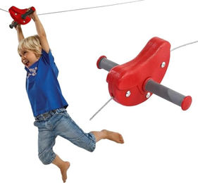 Produktbild von Gartenpirat Outdoor-Spielzeug Seilbahn für Kinder rot