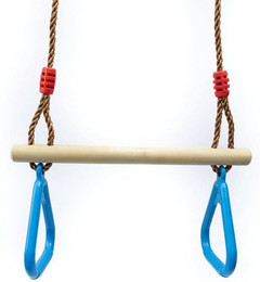 Produktbild von Gartenwelt Riegelsberger Outdoor-Spielzeug Hartholztrapez mit Kunststoffringen