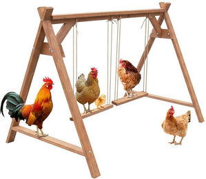 GarveeMore Hühnerstall Hühner Roosting Bars mit Schaukeln für Hühner Hühner Perch – Bild 1 von 5