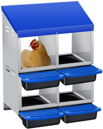 Produktbild von GarveeMore Hühnerstall Nestboxen für Hühner 4 Löcher Hühner Nestbox