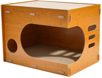 Produktbild von GarveeMore Kratzbaum Cat Scratcher Bett Holz