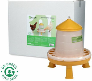 Produktbild von Gaun Futternapf Geflügel Futterautomat Bio mit Ständer - 4 kg