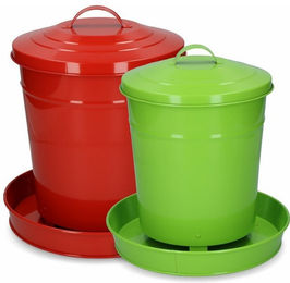 Produktbild von Gaun Futternapf Geflügel Futterautomat Metall 6 Kg rot