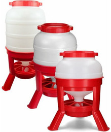 Produktbild von Gaun Futternapf Geflügel Futterautomat mit Ständer - 30 l