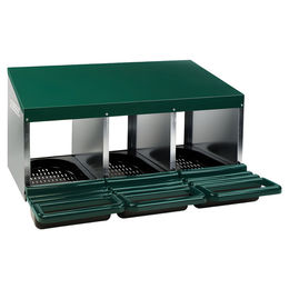 Produktbild von Gaun Geflügel Legenest Plastikboden 3 Fächer