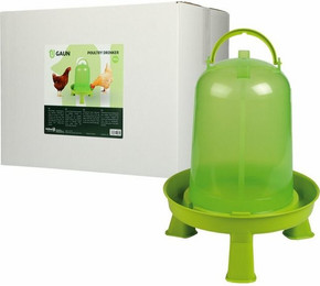 Produktbild von Gaun Vogeltränke Geflügel Stülptränke mit Ständer 10 L lemongrün - 10 l