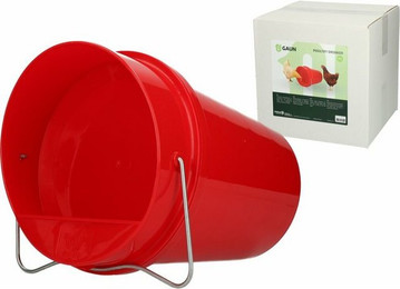Produktbild von Gaun Vogeltränke Trinkeimer für Geflügel Kunststoff 6 L rot - 6 l