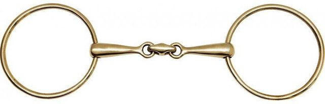 Produktbild von Gebiss 2 große dünne Ringe aus Neusilber für Pferde Feeling Anatomic