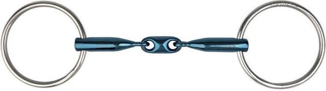 Produktbild von Gebiss 2 Ringe für Pferd doppelt gebrochen Metalab Eco Blue