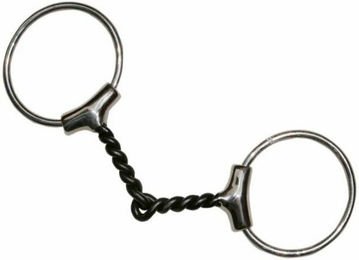 Produktbild von Gebiss 2 Ringe für Pferd Edelstahlnetz dünne Läufe Tattini torsadés