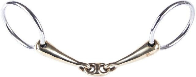 Produktbild von Gebiss mit 2 doppelt gebrochenen Ringen für Pferde Harry's Horse