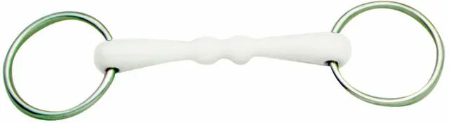 Produktbild von Gebiss mit 2 Ringen für Pferde aus rostfreiem Edelstahl, ganz, mit Minzgeschmack Daslö