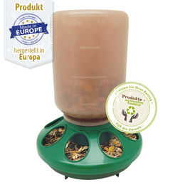 Produktbild von Geflügel Futterautomat - 1 kg Recycling - Drehverschluss - Hühner Futterautomat