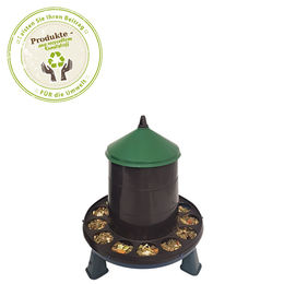 Geflügel Futterautomat Kunststoff 2 kg mit Füßen - Recycling - Hühner Futterautomat – Bild 1 von 2