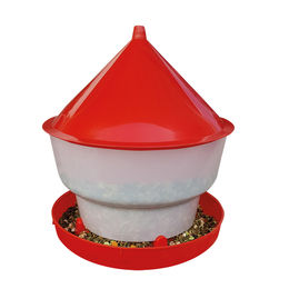 Produktbild von Geflügel Futterautomat Kunststoff mit Bajonettverschluss 30 kg - Hühner Futterautomat