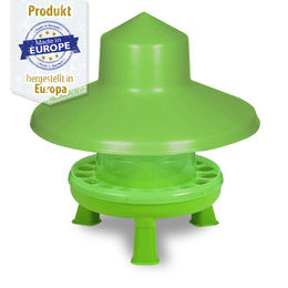 Produktbild von Geflügel Futterautomat  mit Regendach - Kunststoff 4 kg mit Füßen - Hühner Futterautomat