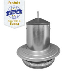 Produktbild von Geflügel Futterautomat verzinkt 18 kg mit Regendach - Hühner Futterautomat