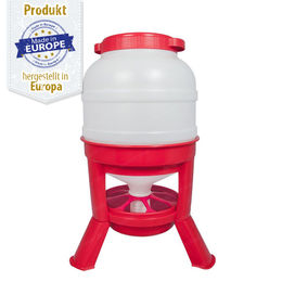 Produktbild von Geflügel Siphon Futterautomat Kunststoff auf Füßen - 25 kg - Hühner Siphon Futterautomat