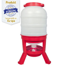 Produktbild von Geflügel Siphon Futterautomat Kunststoff auf Füßen - 35 kg - Hühner Siphon Futterautomat