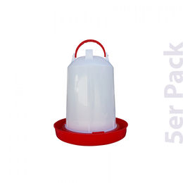 Produktbild von Geflügel Tränke mit Bajonettverschluss - 1,2 Liter - 5er Pack - Hühner Tränke