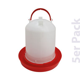 Produktbild von Geflügel Tränke mit Bajonettverschluss - 2,5 Liter - 5er Pack - Hühner Tränke