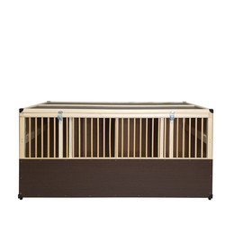 Produktbild von Geflügel - Transportkiste Holz - 4 Abteile - 50er