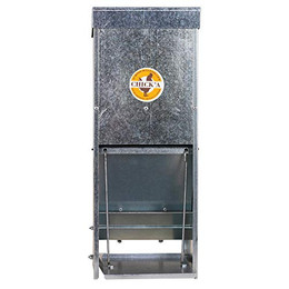 Produktbild von Geflügelfutterautomat mit schädlingssicherem Trichter aus verzinktem Stahl - 30 l