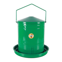 Produktbild von Geflügelfuttertrichter emailliert mit Zahnstange Chick'A - 20 l