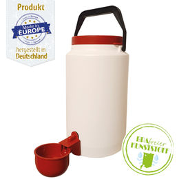 Produktbild von Geflügeltränke / Hühnertränke - Kunststoffkanne mit Tränkebecken - 3 Liter