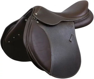 Produktbild von Gemischter genarbter Reitsattel Eric Thomas Élite